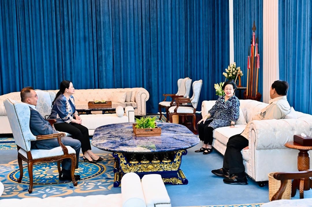 Bertemu Megawati di Istana, Prabowo: Silaturahmi Antarpemimpin Bangsa Bertemu Megawati di Istana, Prabowo: Silaturahmi Antarpemimpin Bangsa