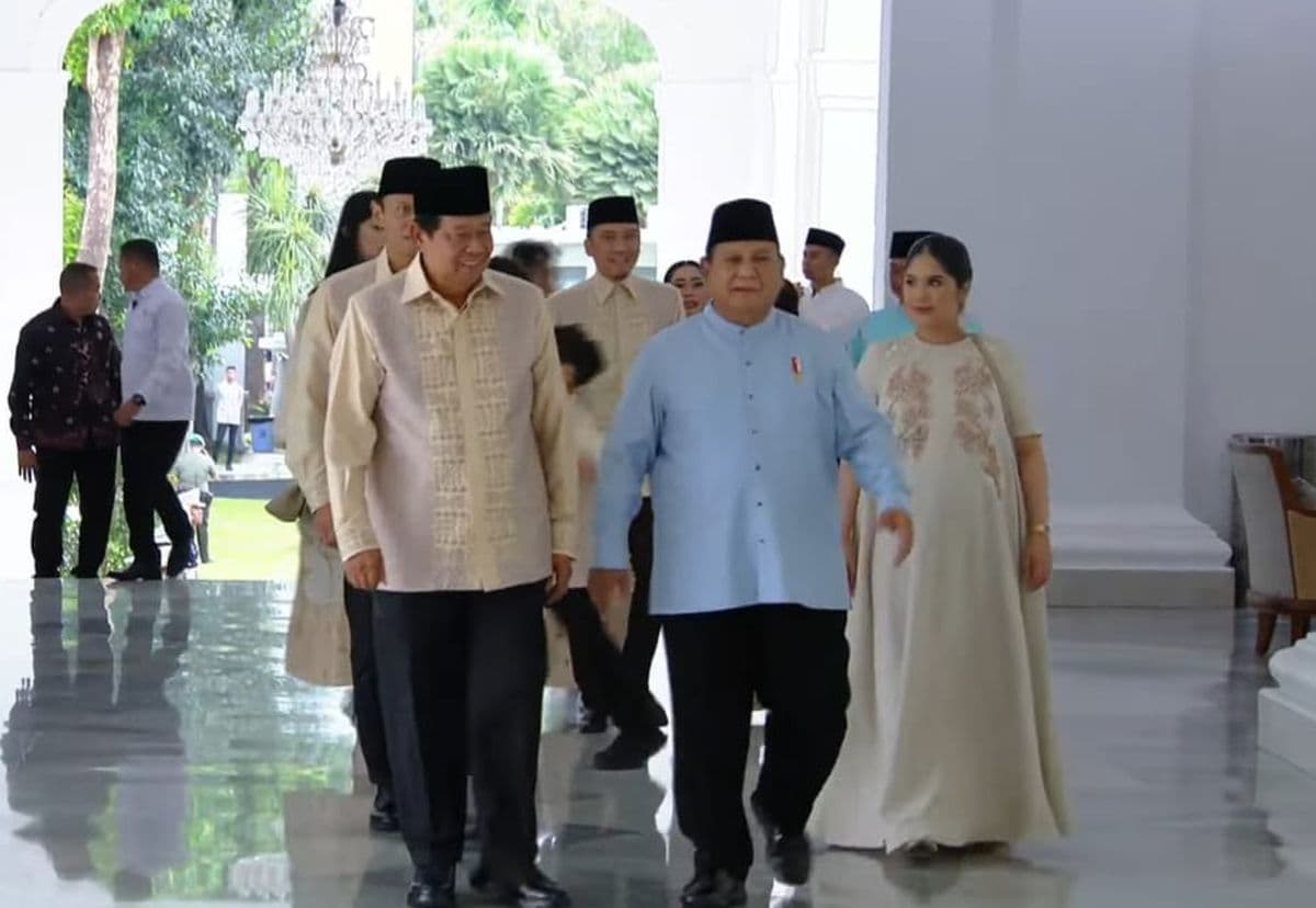 SBY dan Keluarga Halalbihalal ke Istana, Disambut Hangat Prabowo SBY dan Keluarga Halalbihalal ke Istana, Disambut Hangat Prabowo