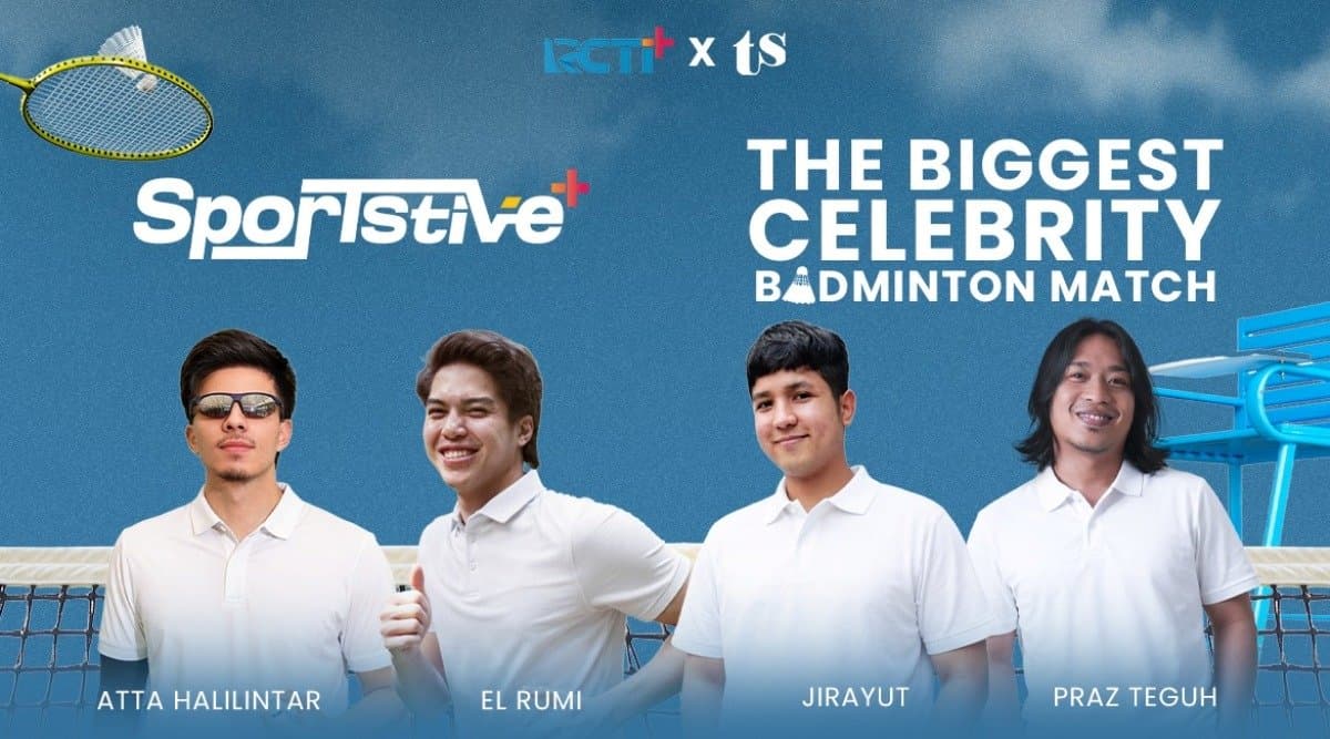 El Rumi, Atta Halilintar, Jirayut dan Praz Teguh Resmi Siap Ramaikan SporTStive+ Badminton Edition El Rumi, Atta Halilintar, Jirayut dan Praz Teguh Resmi Siap Ramaikan SporTStive+ Badminton Edition