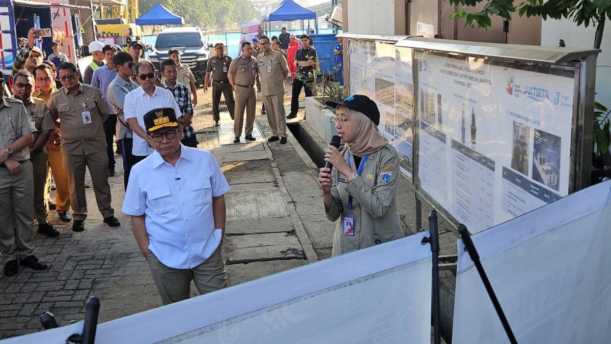 Pramono Targetkan Pompa Ancol 40.000 Liter/Detik untuk Redam Banjir Pramono Targetkan Pompa Ancol 40.000 Liter/Detik untuk Redam Banjir