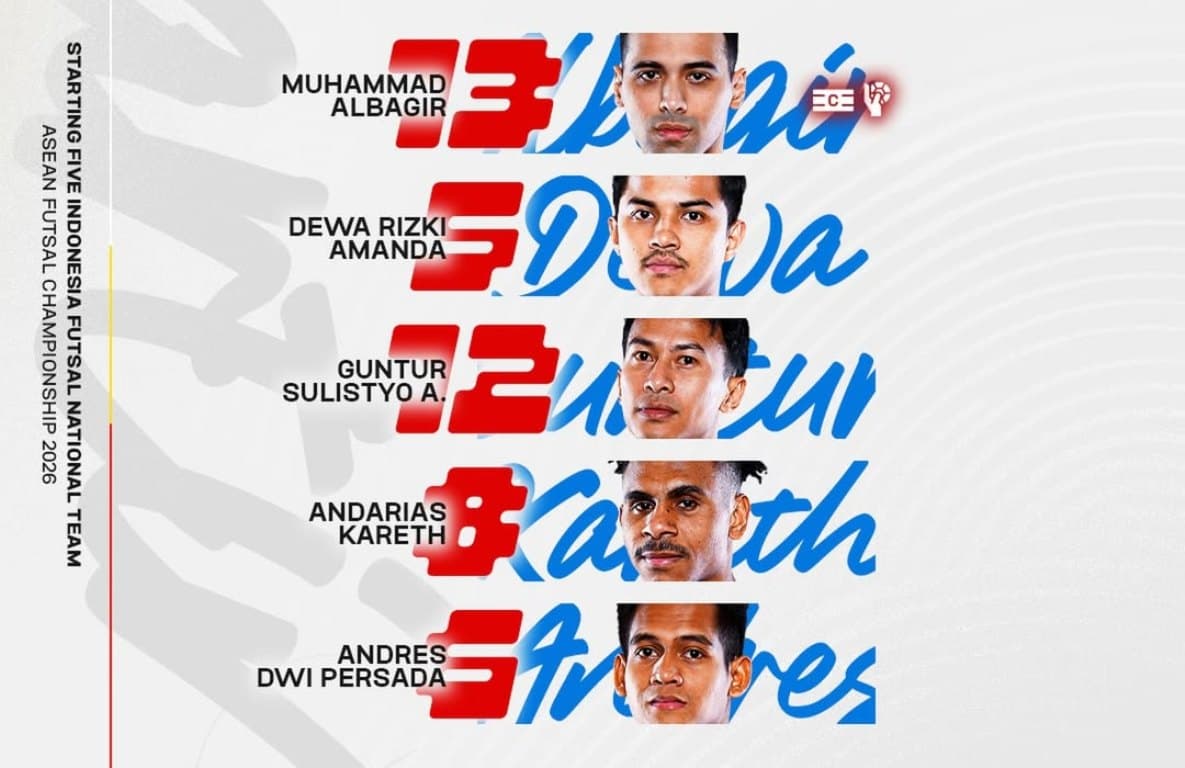 Hasil Babak Pertama Timnas Futsal Indonesia vs Malaysia di Piala AFF Futsal 2026: Skuad Garuda Tertahan 0-0 Hasil Babak Pertama Timnas Futsal Indonesia vs Malaysia di Piala AFF Futsal 2026: Skuad Garuda Tertahan 0-0