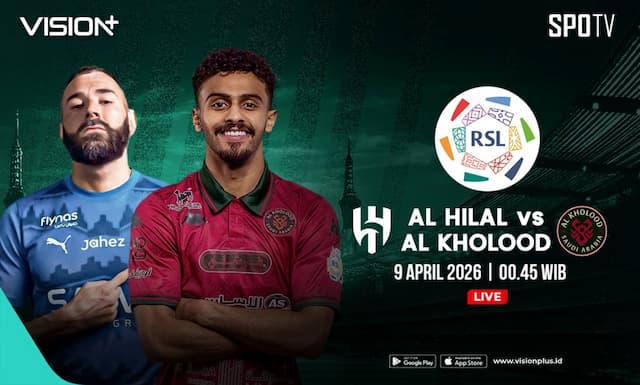 Jadwal dan Link Live Streaming Vision+ Al Hilal vs Al Kholood, Klik di Sini! Jadwal dan Link Live Streaming Vision+ Al Hilal vs Al Kholood, Klik di Sini!