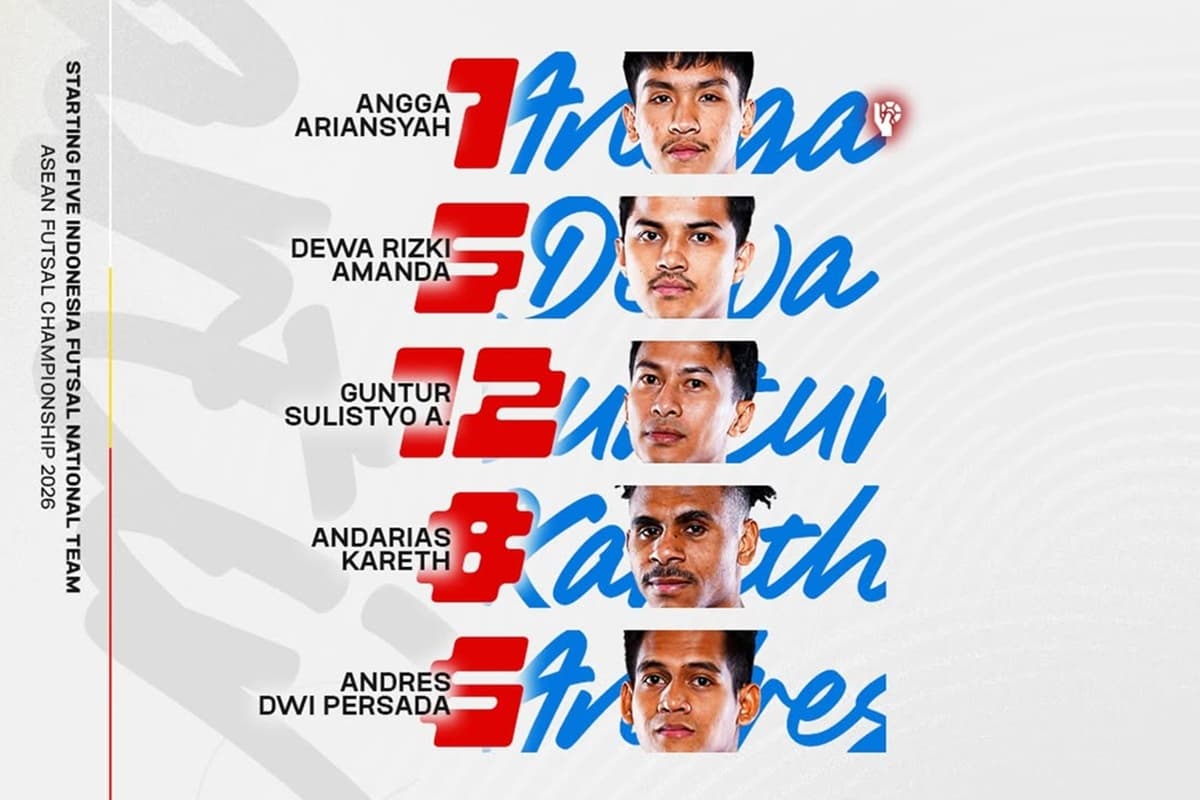 Hasil Babak Pertama Timnas Futsal Indonesia vs Thailand di Final Piala AFF Futsal 2026: Skuad Garuda Ditahan 1-1 Hasil Babak Pertama Timnas Futsal Indonesia vs Thailand di Final Piala AFF Futsal 2026: Skuad Garuda Ditahan 1-1