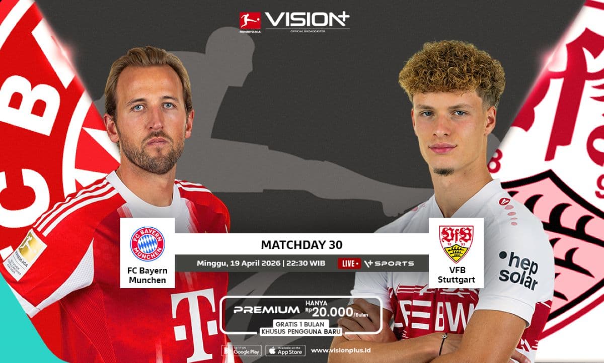 Jadwal dan Link Streaming Bayern Munich vs Stuttgart di Bundesliga 2025-2026, Live di Vision+ Jadwal dan Link Streaming Bayern Munich vs Stuttgart di Bundesliga 2025-2026, Live di Vision+