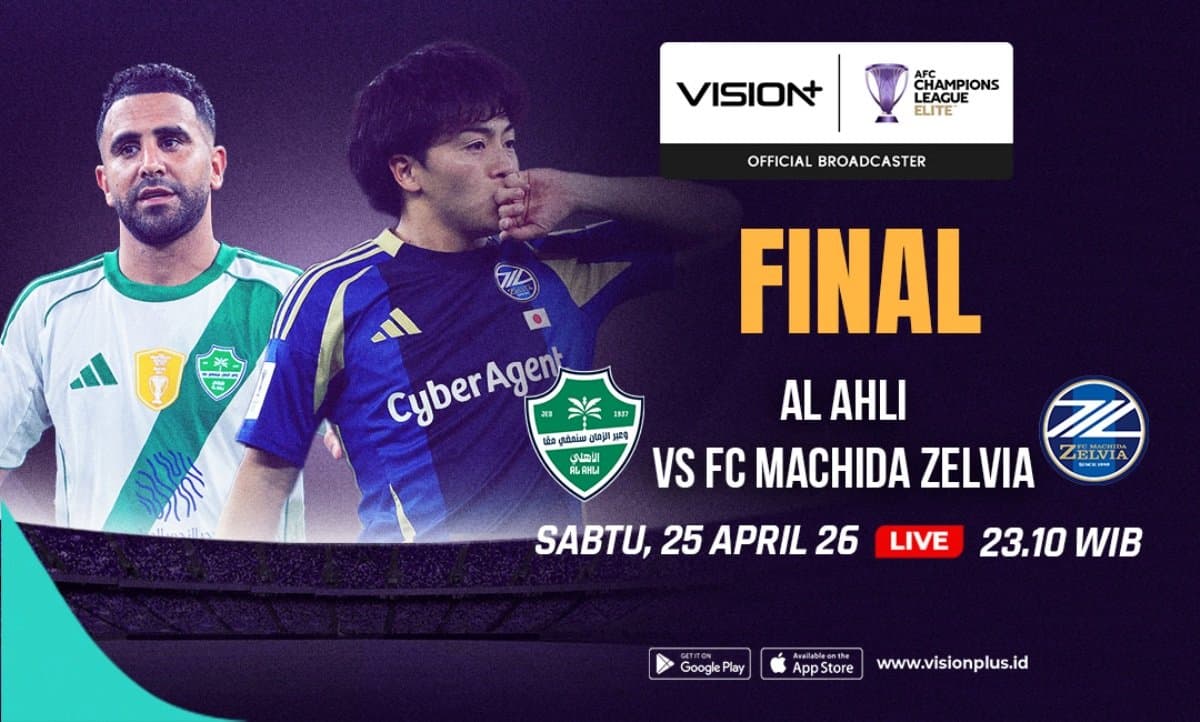 Jadwal dan Link Live Streaming Al Ahli vs Machida Zelvia di Final AFC Champions League Elite 2025-2026 Jadwal dan Link Live Streaming Al Ahli vs Machida Zelvia di Final AFC Champions League Elite 2025-2026