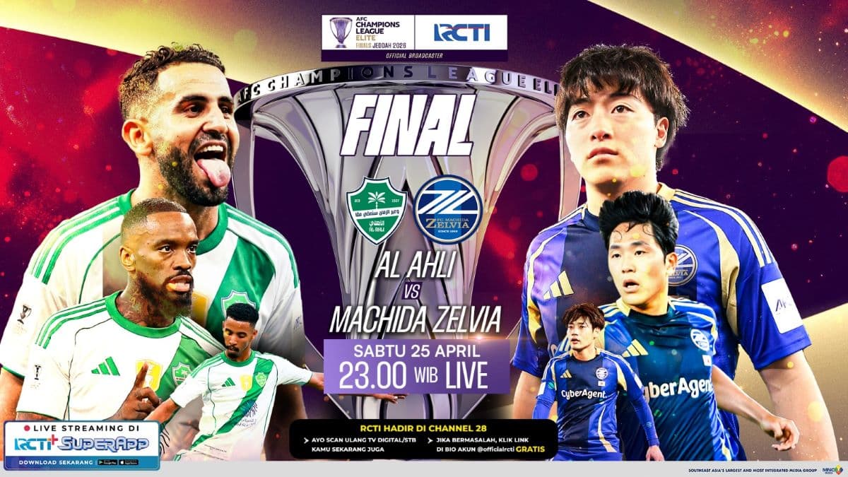 Jadwal Final AFC Champions League Elite 2025-2026: Al-Ahli Saudi vs Machida Zelvia Jadwal Final AFC Champions League Elite 2025-2026: Al-Ahli Saudi vs Machida Zelvia