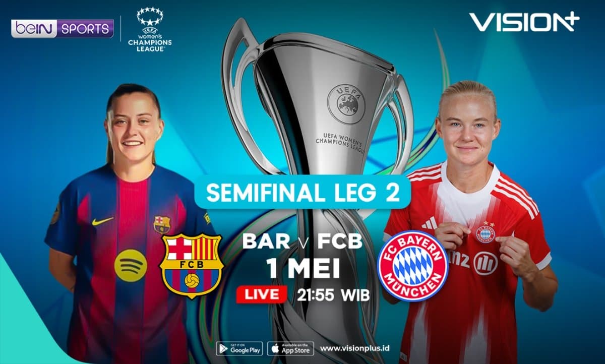 Jadwal dan Link Live Streaming Barcelona vs Bayern Munich di Semifinal UWCL 2025-2026 Jadwal dan Link Live Streaming Barcelona vs Bayern Munich di Semifinal UWCL 2025-2026