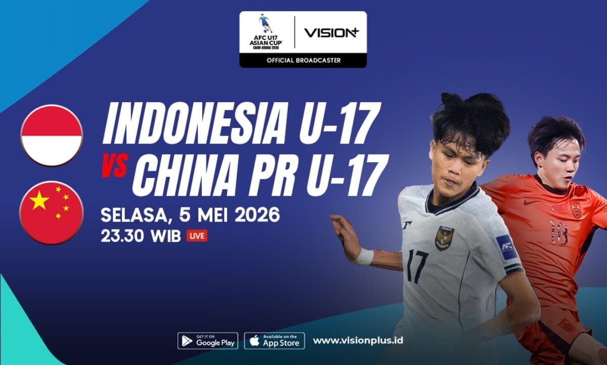 Jadwal dan Link Live Streaming Timnas Indonesia U-17 vs China di Piala Asia U-17 2026 Jadwal dan Link Live Streaming Timnas Indonesia U-17 vs China di Piala Asia U-17 2026