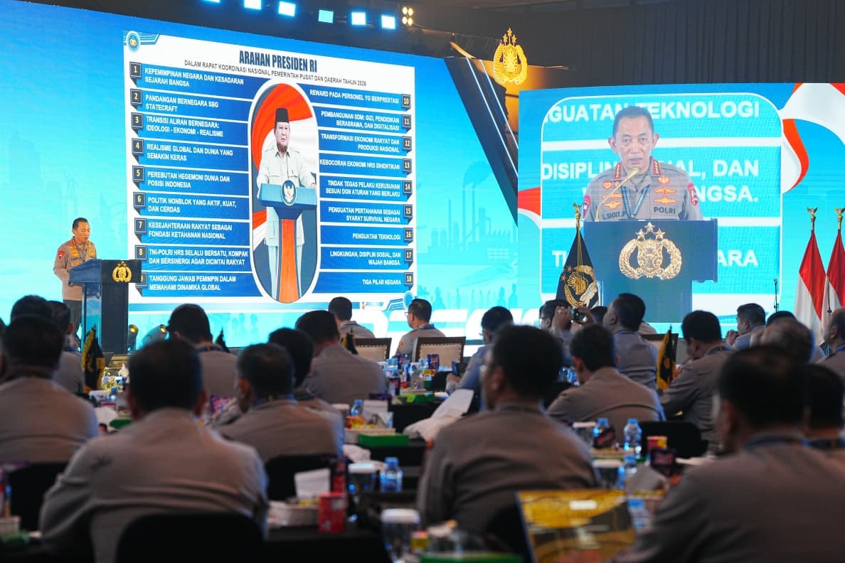 Beri Arahan di Rapim Polri, Jenderal Sigit Tegaskan Kawal Penuh Program Pemerintah Beri Arahan di Rapim Polri, Jenderal Sigit Tegaskan Kawal Penuh Program Pemerintah