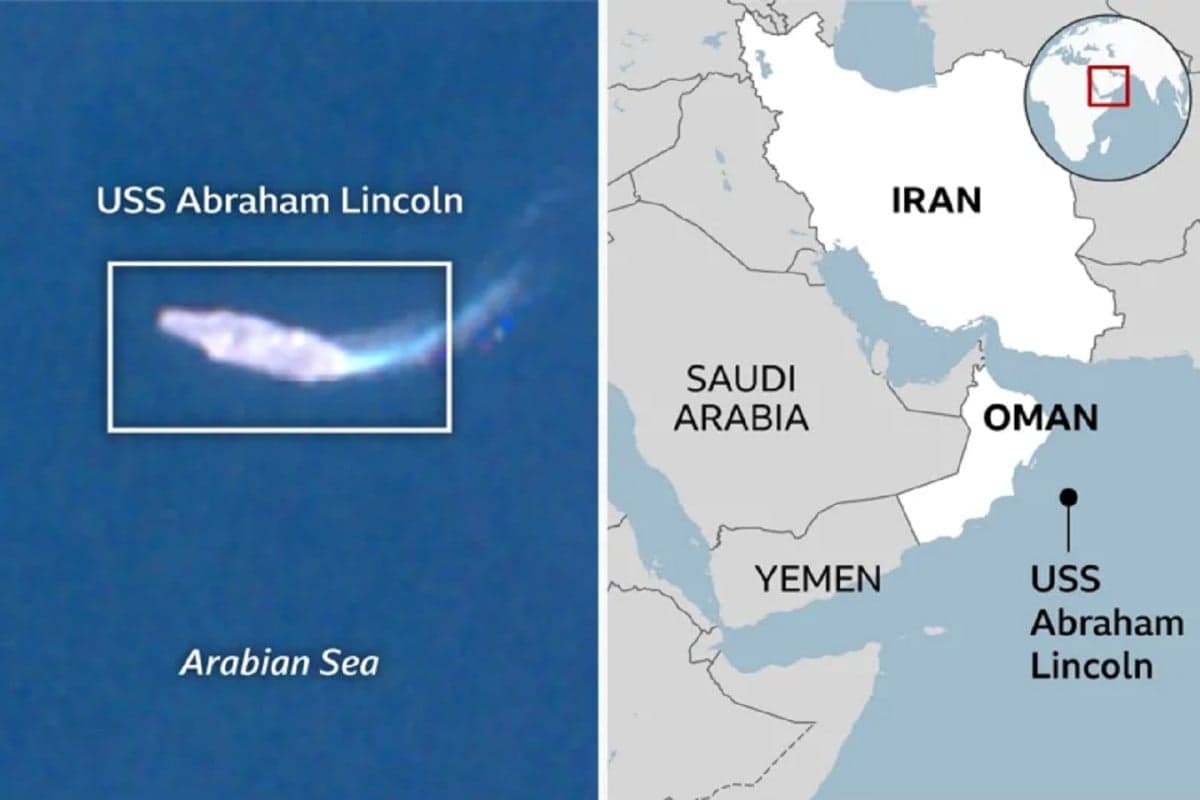 Terlacak Satelit, Ini Penampakan Kapal Induk AS Pembawa Jet Tempur Siluman F-35 di Dekat Iran Terlacak Satelit, Ini Penampakan Kapal Induk AS Pembawa Jet Tempur Siluman F-35 di Dekat Iran