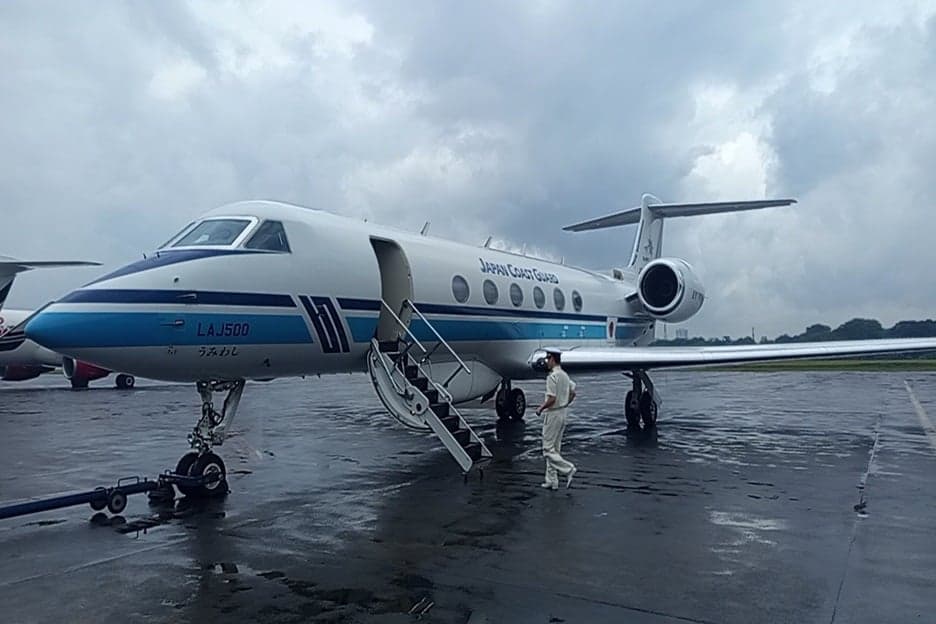Japan Coast Guard Pinjamkan Jet Canggih untuk Latihan Personel Bakamla Pantau Perairan Jakarta Japan Coast Guard Pinjamkan Jet Canggih untuk Latihan Personel Bakamla Pantau Perairan Jakarta