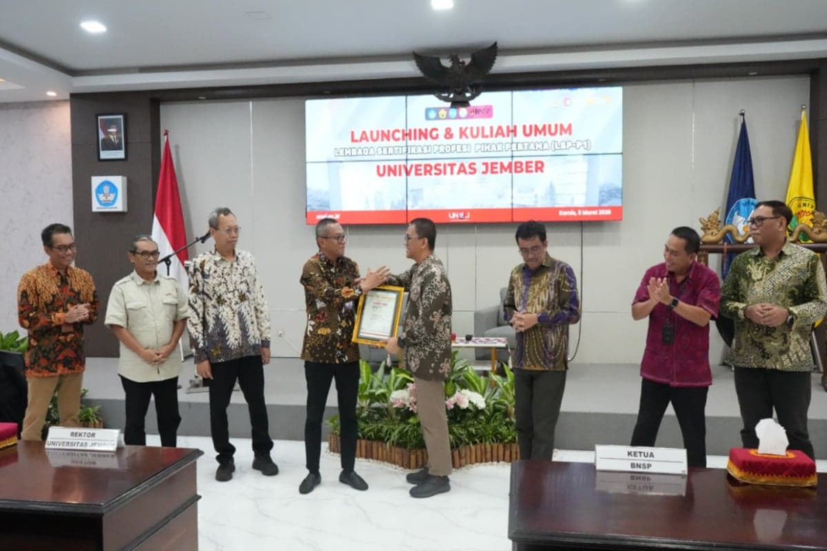 UNEJ Resmi Punya LSP-P1, Lulusan Dapat Sertifikat Kompetensi Nasional UNEJ Resmi Punya LSP-P1, Lulusan Dapat Sertifikat Kompetensi Nasional