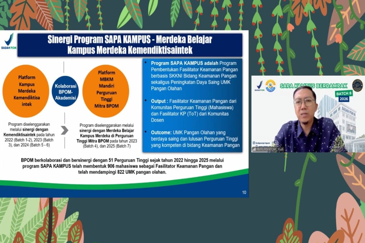 UNEJ Bersama BPOM Siapkan Mahasiswa Jadi Pendamping UMK di Bidang Keamanan Pangan UNEJ Bersama BPOM Siapkan Mahasiswa Jadi Pendamping UMK di Bidang Keamanan Pangan