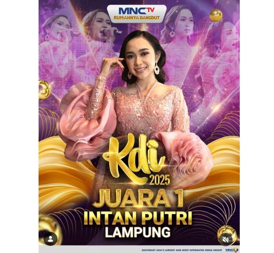 Berlangsung Sengit, Intan Putri Asal Lampung Berhasil Menjadi Juara di KDI 2026 Berlangsung Sengit, Intan Putri Asal Lampung Berhasil Menjadi Juara di KDI 2026