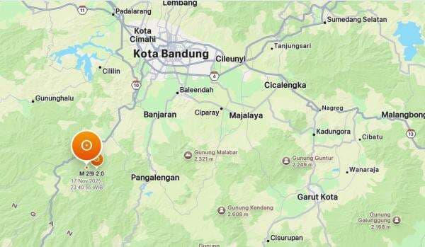 Breaking News! Bandung Diguncang Gempa Dangkal Malam Ini, Pusatnya di Darat Breaking News! Bandung Diguncang Gempa Dangkal Malam Ini, Pusatnya di Darat