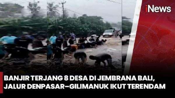 Banjir Rendam 8 Desa di Bali, Rumah Rusak dan Kendaraan Terseret Arus Banjir Rendam 8 Desa di Bali, Rumah Rusak dan Kendaraan Terseret Arus