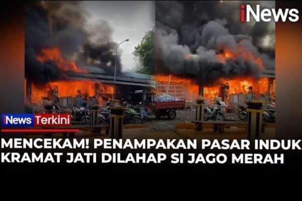 Detik-Detik Kebakaran Pasar Induk Kramat Jati, Api Berkobar Disertai Asap Hitam Pekat Detik-Detik Kebakaran Pasar Induk Kramat Jati, Api Berkobar Disertai Asap Hitam Pekat