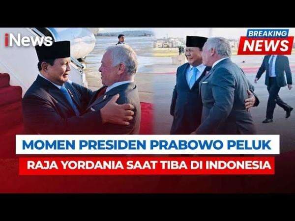 Penuh Kehangatan! Prabowo Sambut Raja Yordania dengan Pelukan Penuh Kehangatan! Prabowo Sambut Raja Yordania dengan Pelukan