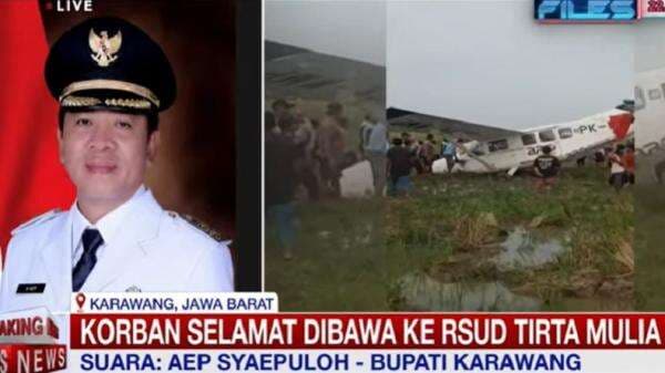 Pesawat Jatuh di Karawang, Perjalanan dari Tangerang Menuju Cirebon Pesawat Jatuh di Karawang, Perjalanan dari Tangerang Menuju Cirebon