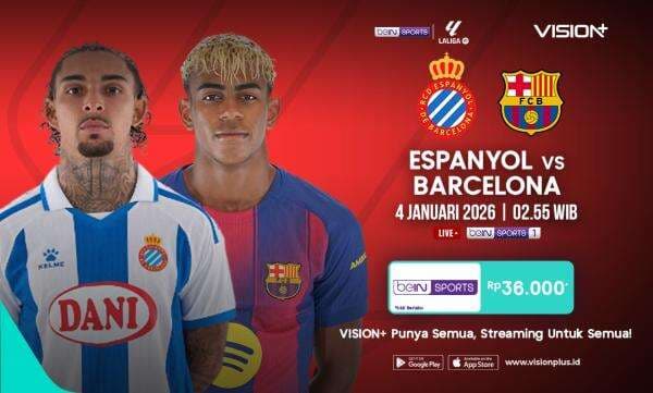 Jadwal dan Link Live Streaming Espanyol vs Barcelona di Liga Spanyol 2025-2026 Jadwal dan Link Live Streaming Espanyol vs Barcelona di Liga Spanyol 2025-2026