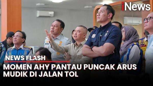 Menko AHY Pantau Puncak Arus Mudik di Jalan Tol Lewat Kamera CCTV Menko AHY Pantau Puncak Arus Mudik di Jalan Tol Lewat Kamera CCTV