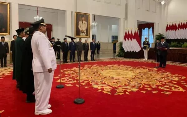 Prabowo Resmi Lantik Gubernur-Wagub Papua Pegunungan dan Babel 2025-2030 Prabowo Resmi Lantik Gubernur-Wagub Papua Pegunungan dan Babel 2025-2030