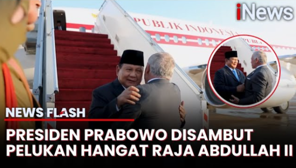 Tiba di Yordania, Presiden Prabowo Disambut Langsung Raja Abdullah II Tiba di Yordania, Presiden Prabowo Disambut Langsung Raja Abdullah II