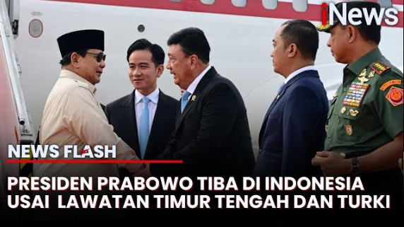 Detik-Detik Kedatangan Presiden Prabowo di Tanah Air, Dijemput Wapres Gibran Detik-Detik Kedatangan Presiden Prabowo di Tanah Air, Dijemput Wapres Gibran