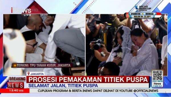 Tangis Keluarga Pecah saat Detik-Detik Jenazah Titiek Puspa Dimasukkan dalam Kubur Tangis Keluarga Pecah saat Detik-Detik Jenazah Titiek Puspa Dimasukkan dalam Kubur