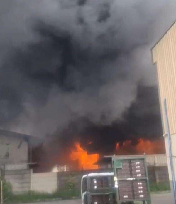 Pabrik Styrofoam di Kawasan Suryacipta Karawang Kebakaran Pabrik Styrofoam di Kawasan Suryacipta Karawang Kebakaran