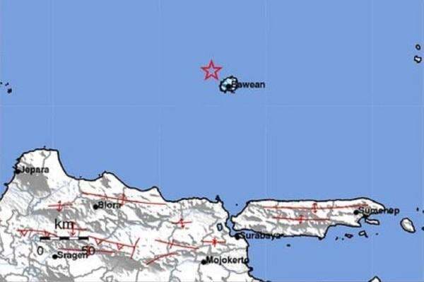 Gempa Terkini M4,3 Guncang Tuban, Terasa Kuat di Bawean dan Gresik Gempa Terkini M4,3 Guncang Tuban, Terasa Kuat di Bawean dan Gresik