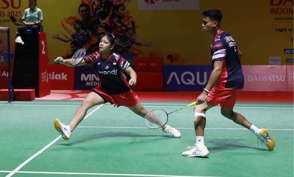 Hasil Badminton Asia Championships 2025: Jafar/Felisha Bikin Kejutan, Dejan/Fadia Tumbang di Tangan Unggulan Kedua Asal China Hasil Badminton Asia Championships 2025: Jafar/Felisha Bikin Kejutan, Dejan/Fadia Tumbang di Tangan Unggulan Kedua Asal China