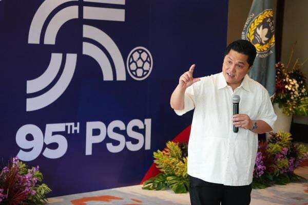 PSSI Ulang Tahun ke-95, Erick Thohir: Mari Ciptakan Kebanggaan Baru untuk Sepakbola Indonesia PSSI Ulang Tahun ke-95, Erick Thohir: Mari Ciptakan Kebanggaan Baru untuk Sepakbola Indonesia