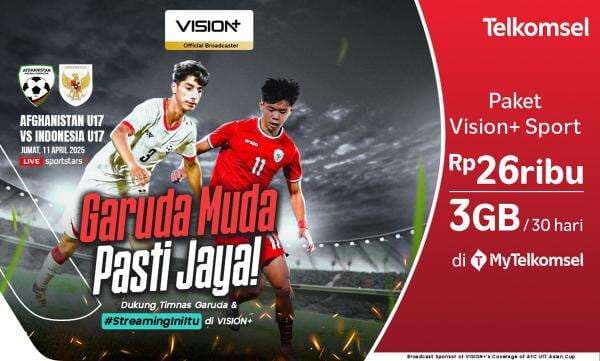 Link Live Streaming Vision+ Timnas Indonesia U-17 vs Timnas Afghanistan U-17 di Piala Asia U-17 2025 Malam Ini, Klik di Sini! Link Live Streaming Vision+ Timnas Indonesia U-17 vs Timnas Afghanistan U-17 di Piala Asia U-17 2025 Malam Ini, Klik di Sini!