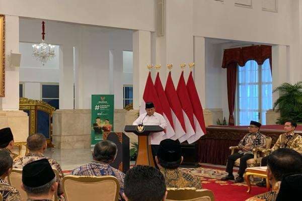 Prabowo Bersama Menteri Kabinet Merah Putih Serahkan Zakat lewat Baznas di Istana Prabowo Bersama Menteri Kabinet Merah Putih Serahkan Zakat lewat Baznas di Istana