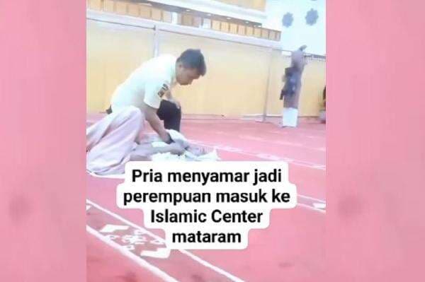 Viral Pria Menyamar Jadi Perempuan dalam Masjid di Mataram, Langsung Di-Smackdown Satpam Viral Pria Menyamar Jadi Perempuan dalam Masjid di Mataram, Langsung Di-Smackdown Satpam