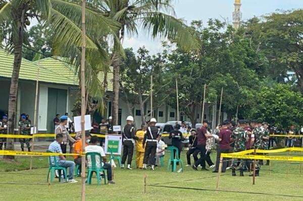 Rekonstruksi 3 Polisi Tewas Ditembak di Lampung, Kopda Basar Sudah Bawa Senpi dari Rumah Rekonstruksi 3 Polisi Tewas Ditembak di Lampung, Kopda Basar Sudah Bawa Senpi dari Rumah