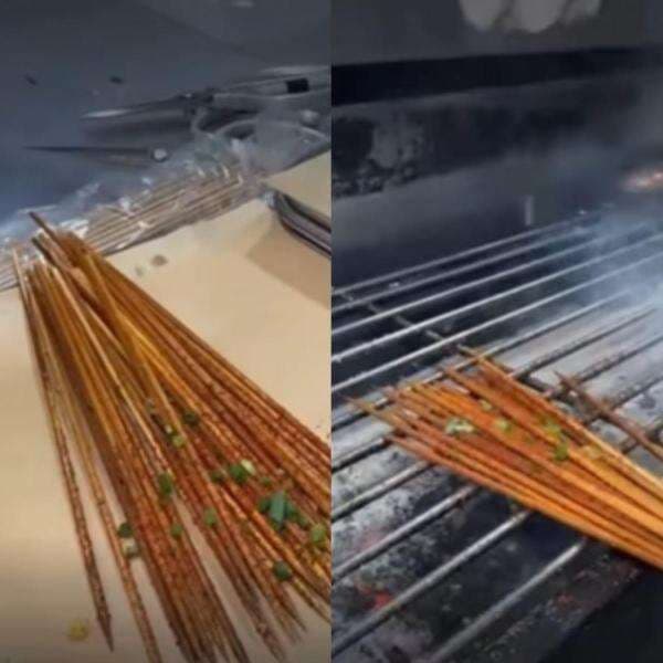 Unik! Restoran Ini Jual Camilan Tusuk Sate Berbumbu Tanpa Daging, Makannya Hanya Dijilat Unik! Restoran Ini Jual Camilan Tusuk Sate Berbumbu Tanpa Daging, Makannya Hanya Dijilat