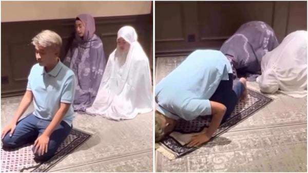 Viral Ruben Onsu Jadi Imam Sholat, Desy Ratnasari dan Anaknya Makmum Viral Ruben Onsu Jadi Imam Sholat, Desy Ratnasari dan Anaknya Makmum