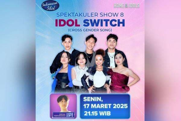 Semakin Memukau! Idol Switch (Cross Gender Song) Akan Dibawakan TOP 7 Indonesian Idol XIII di Spektakuler Show 8 Semakin Memukau! Idol Switch (Cross Gender Song) Akan Dibawakan TOP 7 Indonesian Idol XIII di Spektakuler Show 8