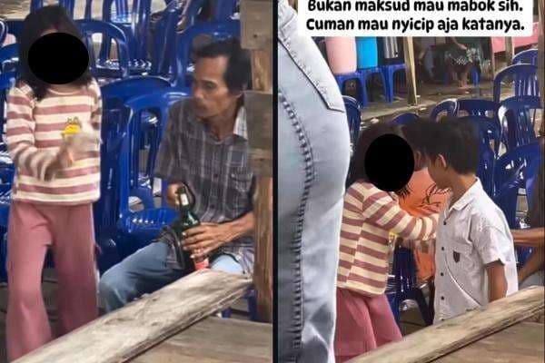 Viral Bocah Minum Miras saat Acara Dangdutan Picu Kekhawatiran, Tak Ada Orang Sekitar yang Mencegah Viral Bocah Minum Miras saat Acara Dangdutan Picu Kekhawatiran, Tak Ada Orang Sekitar yang Mencegah
